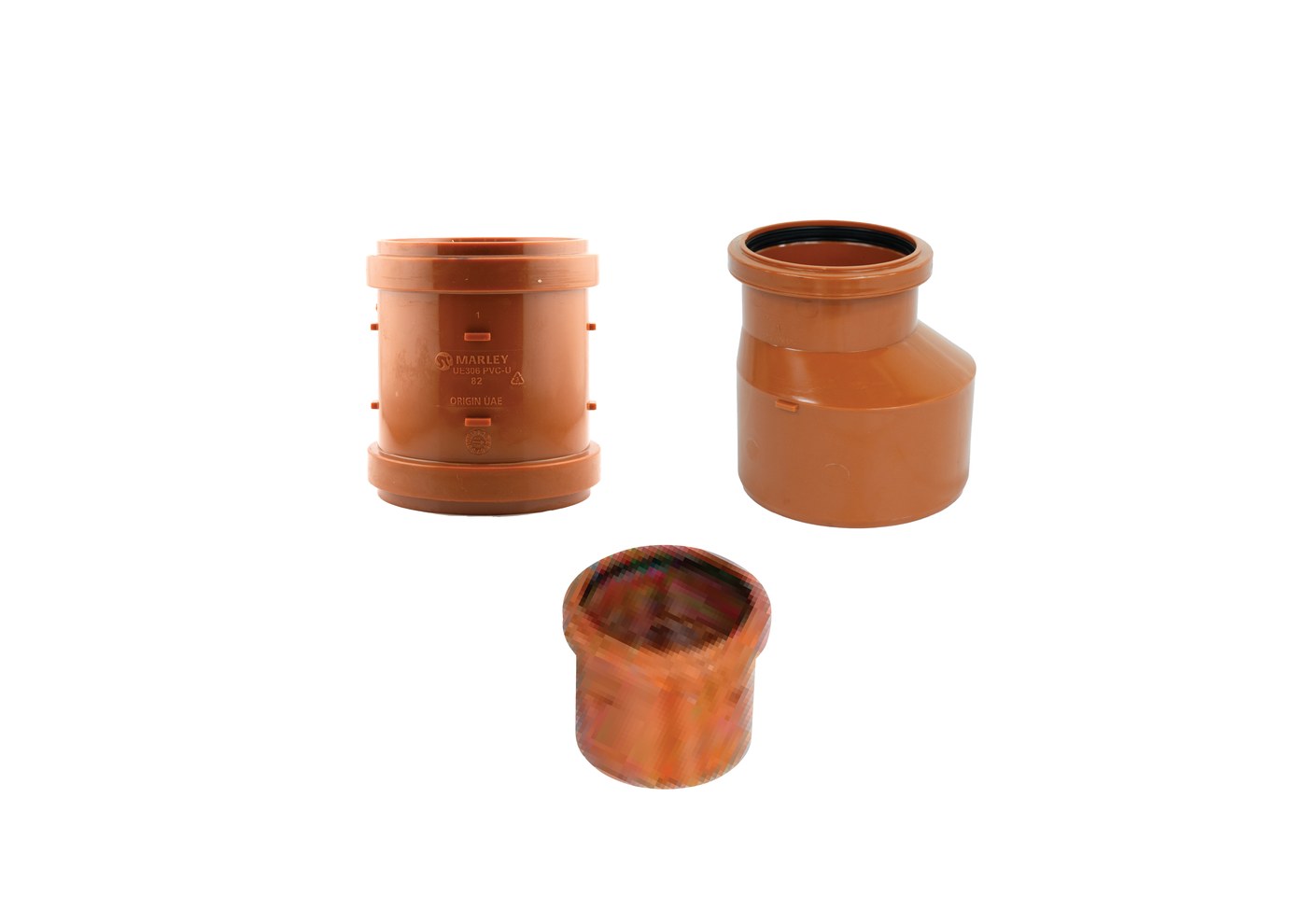 Marley PVC-U underground drainage couplers, adaptors and reducers in golden brown