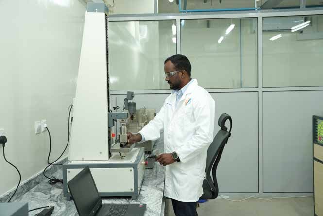 Impact and softening-point testing equipment in the Vivasvaan laboratory